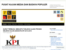 Tablet Screenshot of mediadanbudayapopuler.wordpress.com