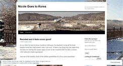 Desktop Screenshot of nicolegoestokorea.wordpress.com