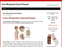 Tablet Screenshot of caramengobatisyarafkejepit100.wordpress.com