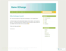 Tablet Screenshot of gamexchange.wordpress.com