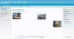 Desktop Screenshot of hamptoninnbarrie.wordpress.com