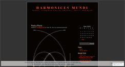 Desktop Screenshot of harmonicesmundi.wordpress.com