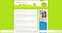 Desktop Screenshot of freephoneunlockcodes.wordpress.com