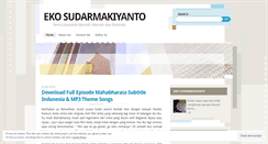 Desktop Screenshot of ekosmax.wordpress.com