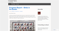 Desktop Screenshot of crossedyarns.wordpress.com