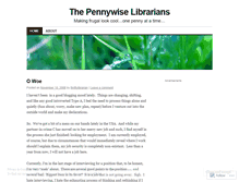 Tablet Screenshot of pennylibrarians.wordpress.com