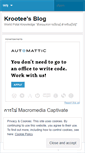 Mobile Screenshot of krootee.wordpress.com