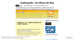 Desktop Screenshot of healthspanlife.wordpress.com