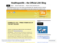 Tablet Screenshot of healthspanlife.wordpress.com