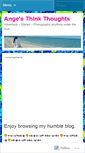 Mobile Screenshot of angethinkthoughts.wordpress.com