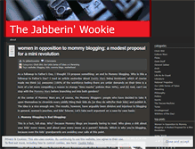 Tablet Screenshot of jabberinwookie.wordpress.com