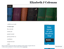 Tablet Screenshot of elizabethjcoleman.wordpress.com
