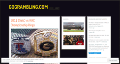 Desktop Screenshot of gogrambling.wordpress.com