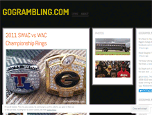 Tablet Screenshot of gogrambling.wordpress.com