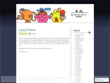 Tablet Screenshot of mrmenandlittlemiss.wordpress.com