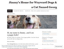 Tablet Screenshot of jimmyshomeforwaywarddogsandacatnamedgeorge.wordpress.com