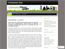 Tablet Screenshot of climatepilots.wordpress.com