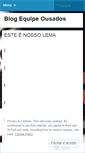 Mobile Screenshot of equipeousadoss.wordpress.com