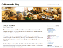 Tablet Screenshot of caffeamouri.wordpress.com