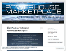 Tablet Screenshot of powerhousemarketplace.wordpress.com