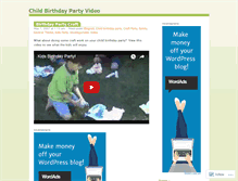 Tablet Screenshot of childpartyvideo.wordpress.com