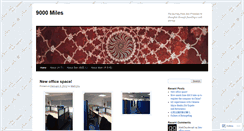 Desktop Screenshot of 9kmiles.wordpress.com