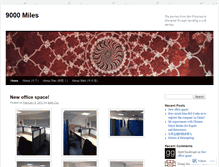 Tablet Screenshot of 9kmiles.wordpress.com