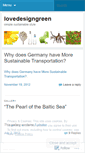 Mobile Screenshot of lovedesigngreen.wordpress.com