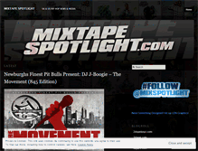 Tablet Screenshot of mixtapespotlight.wordpress.com