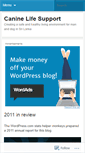 Mobile Screenshot of caninelifesupport1.wordpress.com