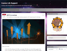 Tablet Screenshot of caninelifesupport1.wordpress.com