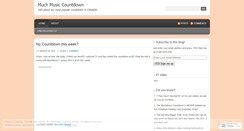 Desktop Screenshot of muchmusiccountdown.wordpress.com
