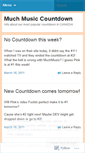 Mobile Screenshot of muchmusiccountdown.wordpress.com