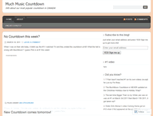 Tablet Screenshot of muchmusiccountdown.wordpress.com