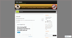 Desktop Screenshot of antiislamist.wordpress.com