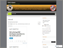 Tablet Screenshot of antiislamist.wordpress.com