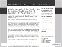 Tablet Screenshot of bestweb20.wordpress.com