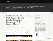 Tablet Screenshot of iselaespanadesignstudio.wordpress.com