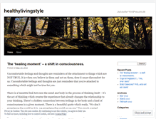 Tablet Screenshot of healthylivingstyle.wordpress.com