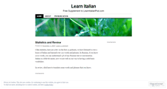 Desktop Screenshot of litalian.wordpress.com