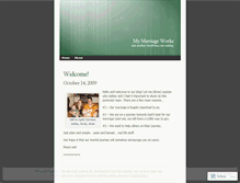 Tablet Screenshot of mymarriageworks.wordpress.com