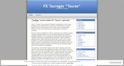 Desktop Screenshot of fktauras.wordpress.com