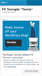 Mobile Screenshot of fktauras.wordpress.com