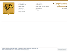 Tablet Screenshot of goldeneaglesfc.wordpress.com
