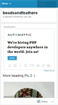 Mobile Screenshot of beadsandfeathers.wordpress.com