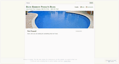 Desktop Screenshot of blueribbonpools.wordpress.com