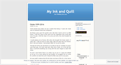 Desktop Screenshot of myinkandquill.wordpress.com