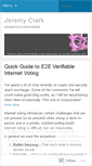 Mobile Screenshot of jeremyclark.wordpress.com
