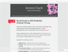 Tablet Screenshot of jeremyclark.wordpress.com