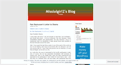 Desktop Screenshot of misslolgirl2.wordpress.com